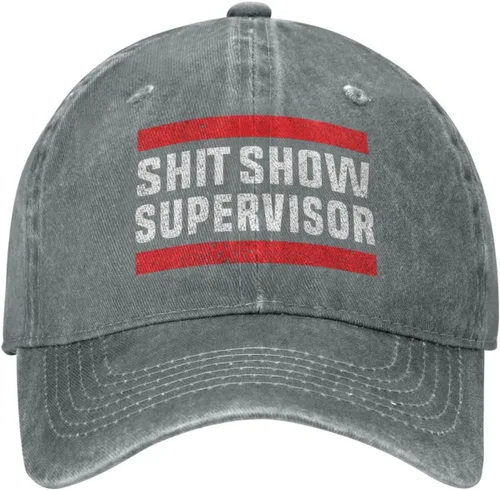 Vista 19 de Shit Show Supervisor Hat para mujer, gorra de béisbol vintage