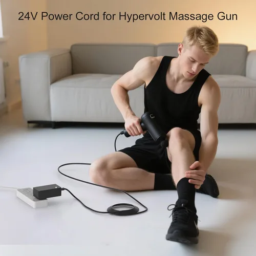 Vista 7 de Cargador de 24 V compatible con pistola de masaje Hyperice Hypervolt – apto para Toloco Em26, Aerlang Em13, Hypervolt, Darkiron, Hardnex, Legiral