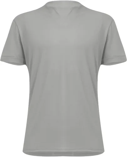 Vista 3 de AMZoc Camisetas lisas para hombre, casual, color sólido, cuello en V, para caballero, negocios, manga corta, para fitness