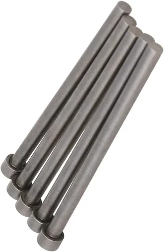 Vista 16 de Auniwaig 0.059 in de diámetro punta redonda de acero recto eyector Pin Punch 3.937 in largo gris plateado 20pcs