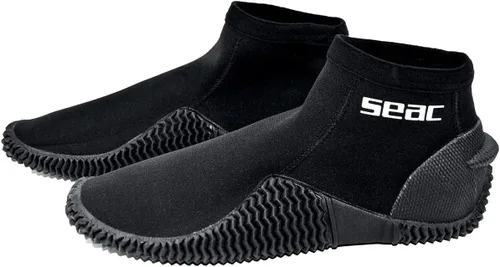 Vista 5 de SEAC Tropic, 2 mm Neoprene Diving Boots with Rigid Sole and Heel Protection Negro