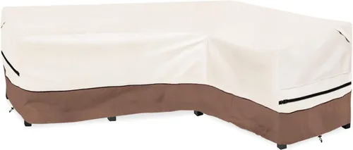 Vista 27 de okcool Funda modular para exteriores, fundas para muebles de patio en forma de L para muebles seccionales de 6 plazas, 85 pulgadas de largo x 32