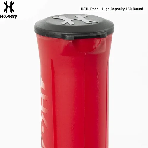 Vista 4 de HK Army HSTL - 150 cápsulas redondas de paintball, paquete de 6 (rojo)