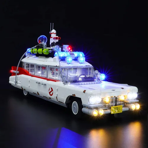 Vista 2 de Lightailing Juego de luces para modelo de bloques de construcción (ECTO-1) - Kit de luz LED compatible con Lego 10274 (no incluye el modelo)
