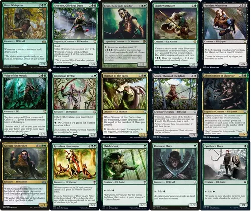 Vista 3 de Elite Golgari Elf Commander Deck - Lathril - Verde Negro - EDH - 100 cartas - Magic The Gathering Deck - Muy fuerte