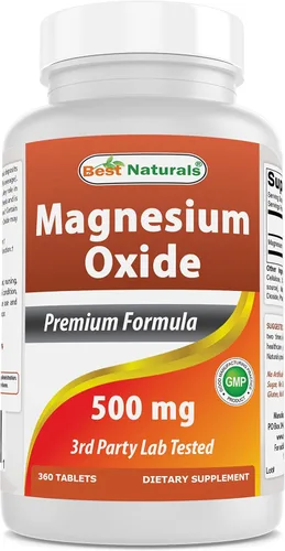 Vista 8 de Best Naturals Gluconato de magnesio (35 mg de magnesio elemental de 600 mg de gluconato de magnesio) 180 comprimidos
