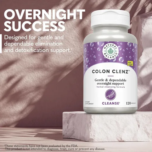 Vista 3 de Natural Balance Colon Clenz - Suplemento de limpieza de colon a base de hierbas, limpieza desintoxicante y salud digestiva - Fórmula suave