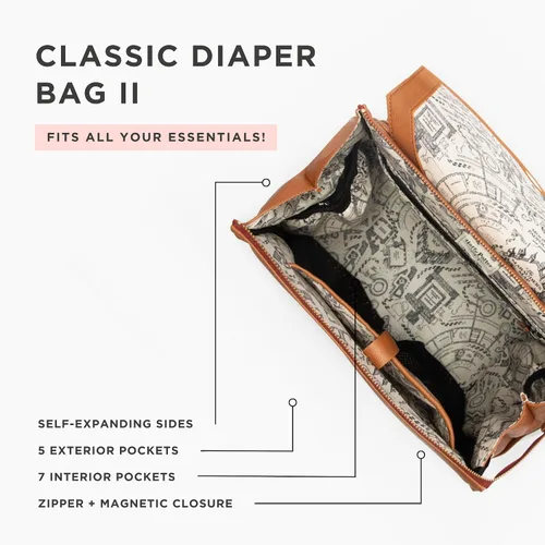 Vista 5 de Freshly Picked - Mochila clásica convertible de mujer para guardar pañales