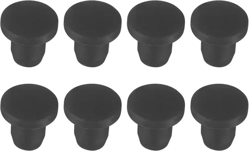 Vista 172 de MECCANIXITY - Tapones de silicona en forma de T (26mm, 1 pulgada de diámetro), color negro