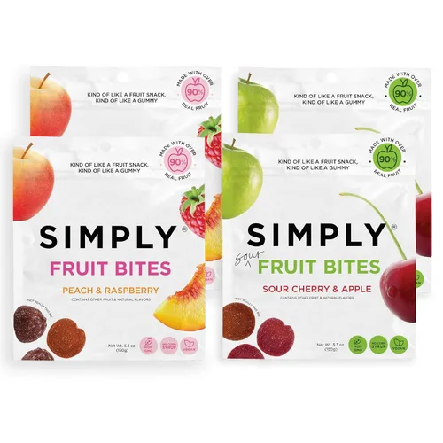Vista 14 de Gominolas SIMPLY Really Real Hechas con fruta real Paquete variado 1.8 oz (paquete de 8) Sin azúcar de caña + Sin gluten + Kosher