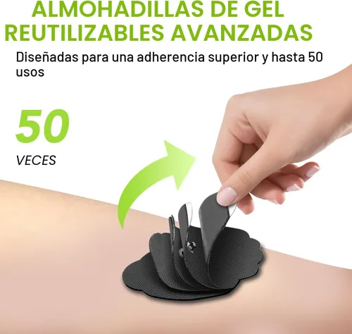 Vista 6 de Unidad TENS EMS de Doble Canal 24 Modos 36 Niveles, Estimulador Muscular de Pantalla Grande Mejorada para Alivio del Dolor de Espalda, Cuello