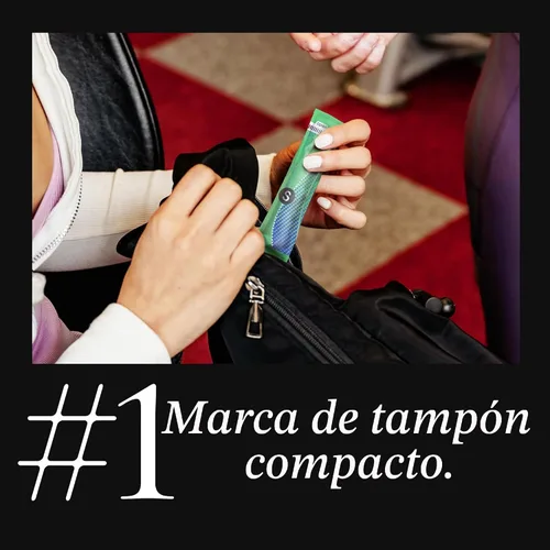 Vista 4 de U by Kotex Click - Tampones compactos, súper absorbencia, sin perfume, 45