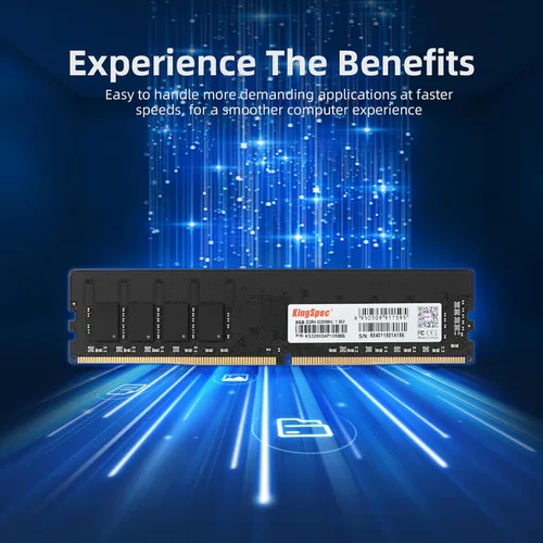 Vista 4 de KingSpec 8GB DDR4 RAM 3200MHz para computadora de escritorio - Plug-and-Play, uso en el hogar y la oficina, versión estándar, memoria de computadora
