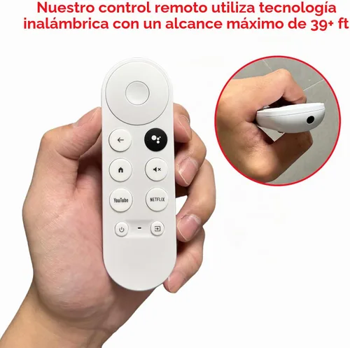 Vista 7 de G9N9N - Nuevo control remoto inteligente de voz para Google Chromecast TV, compatible con Google Chromecast 4k, Google TV Streamer 4K