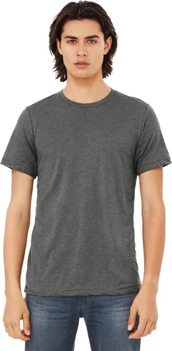 Vista 202 de Bella Canvas 3413c para hombre (1) Triblend verde + (1) Triblend rojo