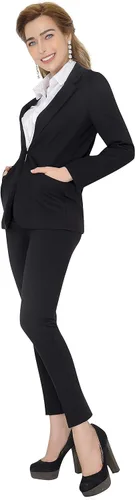 Vista 6 de Marycrafts - Conjunto de pantalón y blazer de negocios para mujer