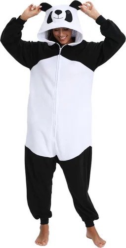 Vista 15 de BGOKTA Pijama de animal de Halloween para adultos, disfraz de cosplay, ropa para el hogar, una pieza Lty1-p