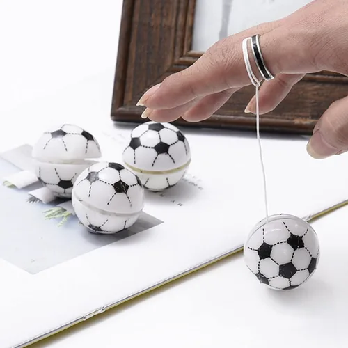 Vista 3 de LUOZZY 20 piezas de pelota de fútbol YoYo Funny Football Yo Ball Toy con cuerdas, regalos de fiesta de fútbol