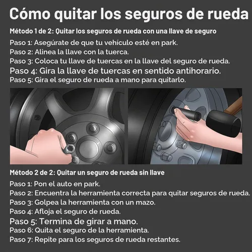 Vista 5 de BELEY Tuercas de bloqueo de rueda Spline para llave de rueda automotriz removedor de tornillos antirrobo Kit de extracción de llaves