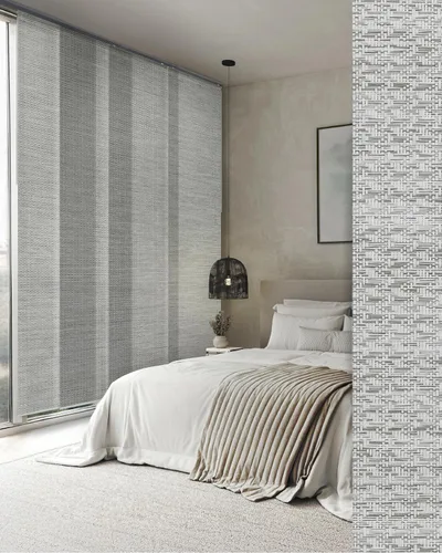 Vista 16 de GoDear Design - Persianas verticales ajustables para puertas corredizas, riel extensible de 45.8 a 86 pulgadas de ancho, cortinas de panel