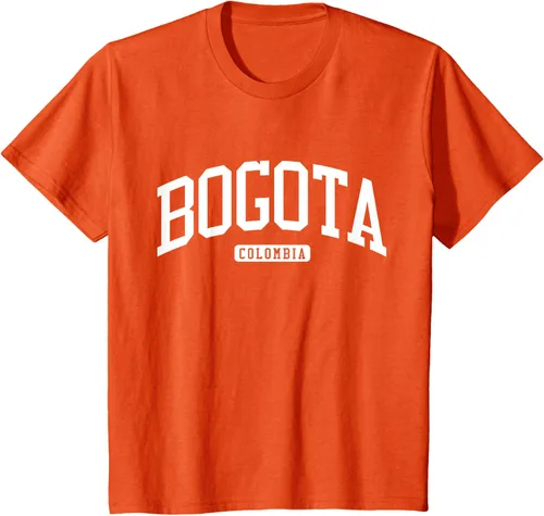 Vista 34 de Camiseta estilo universitario de Bogotá Colombia, Negro