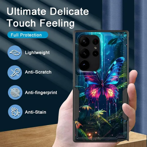 Vista 649 de Funda para Galaxy A14 5G, resistente de doble capa híbrida de policarbonato duro, goma suave, a prueba de golpes, funda protectora resistente