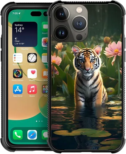 Vista 12 de Funda compatible con iPhone 13 Mini, diseño de elefantes africanos, a prueba de golpes, antiarañazos, carcasa trasera de policarbonato duro