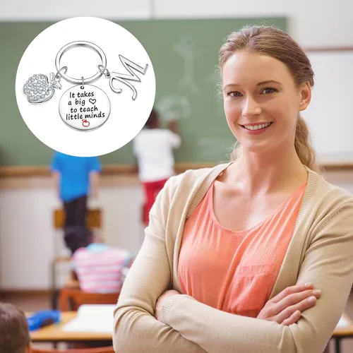 Vista 3 de Mantoudoss - Regalos para el día de San Valentín para profesores, llavero para profesores, regalos de agradecimiento para profesores, los mejores