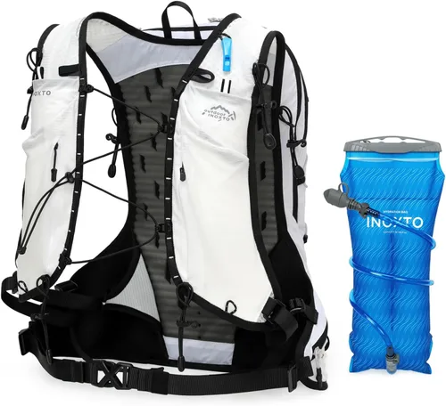 Vista 15 de IX INOXTO Mochila de hidratación para senderismo con bolsa de agua de 3 litros para mujeres y hombres, mochila de agua de 25 litros para senderismo