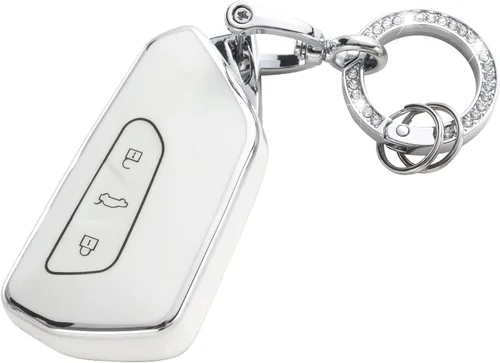 Vista 10 de YO&YOYE Funda para Llavero de TPU con Anillo para Llaves
