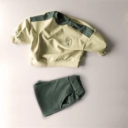 Vista 5 de Camisa de vestir para niños, tirantes recién nacidos, bebés, niñas, niños, otoño, retazos, algodón, 4 meses (verde, 1-2 años)