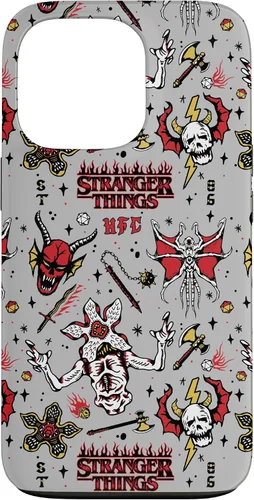 Vista 10 de Stranger Things Demogorgon Hellfire Club - Funda con patrón para iPhone 17