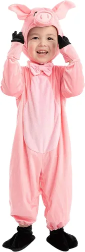 Vista 3 de Spooktacular Creations Halloween Baby Pig Costume, Pink Pig Costume Toddler for Kids Infant Halloween Animal Dress Up Party