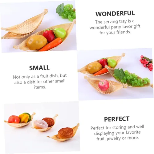 Vista 5 de 4 unids plato Snack Container Fruit Basket Candy Tray Basket Tray Snack Tray Snack Holder Candy Boxes Fruit Tray Candy Case Snack Case