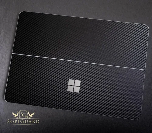 Vista 4 de SopiGuard Adhesivo para Microsoft Surface Laptop Studio 2021, envoltura de vinilo de borde a borde, incluye parte superior, teclado, paneles