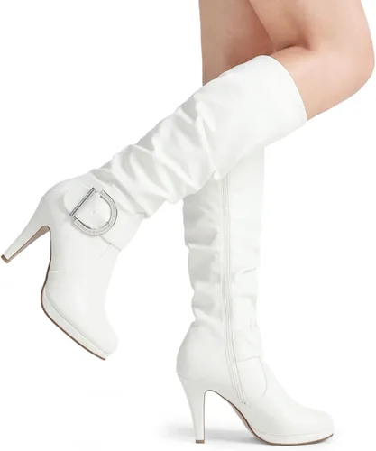 Vista 4 de DREAM PAIRS Botas de mujer de tacón alto y caña alta