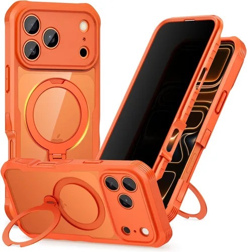 Vista 106 de CENHUFO Funda de privacidad para iPhone 11 Pro, funda de cuerpo completo con protector de pantalla de privacidad de vidrio templado 9H integrado