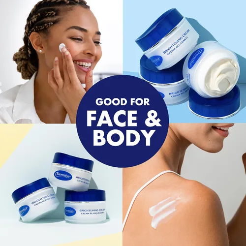 Vista 6 de Dermisa Crema iluminadora con ácido kójico, regaliz, arbutina y amla, removedor de manchas oscuras e hidratante facial para un tono de piel