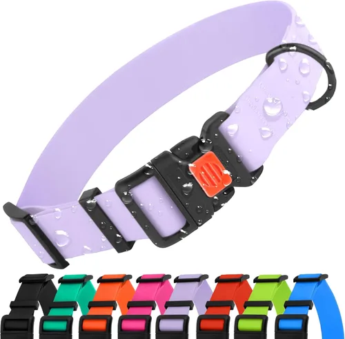 Vista 13 de CollarDirect Collar de perro impermeable – Silicona, plástico, resistente al olor, fácil de limpiar, para perros pequeños, medianos y grandes