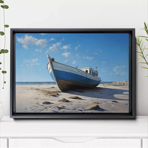 Vista 6 de Tranquil Coastal Escape, Beach Canvas Wall Art for Living Room Décor