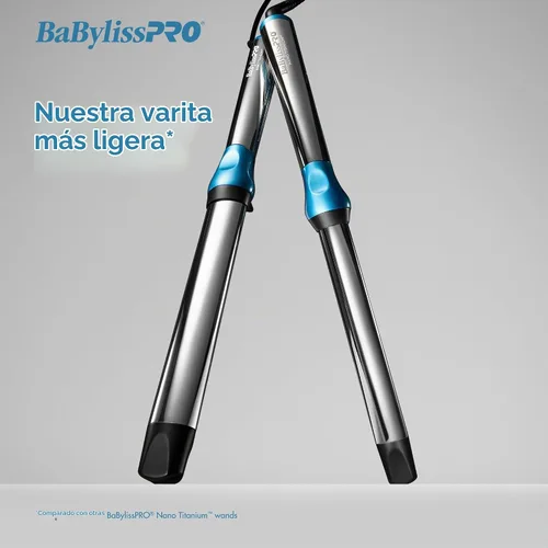 Vista 3 de BaBylissPRO Varita rizadora ovalada de titanio nano para todo tipo de cabello