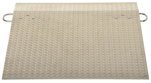 Vista 3 de Vestil A-3648 Placa de muelle para carretilla de mano, aluminio, 500-lb. Capacidad, 48" de largo, 36" de ancho utilizable, 1/4" de grosor