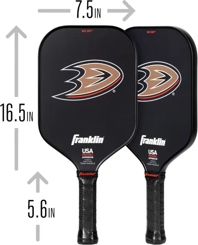 Vista 3 de Franklin Sports Palas de Pickleball del Equipo NHL - Palas de Pickleball con Logo Oficial del Equipo de Hockey NHL - Serie Signature de 13MM