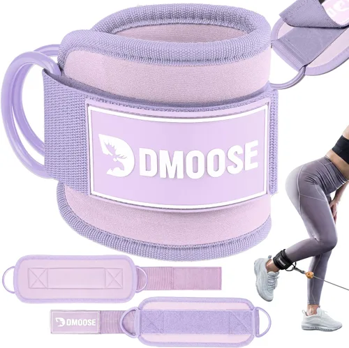 Vista 23 de DMoose Ankle Strap for Cable Machine - One Size Fit with Premium Padding, Workout Kickback Ankle Cuffs, Ankle Bands for Working Out, Booty Workouts