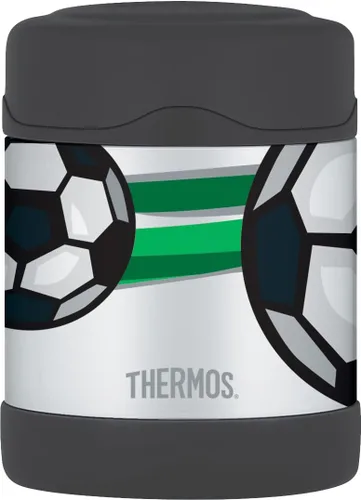 Vista 5 de Thermos - Blue Kids Food Flask (9.8 fl oz) - Sin BPA, acero inoxidable, a prueba de derrames, termo para lonchera, 5 horas de calor y 7 horas
