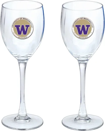 Vista 41 de Heritage Pewter Copas de vidrio de Arkansas, juego de 2, copas de vino de copa de 12 onzas, vidrio de peltre elaborado por expertos