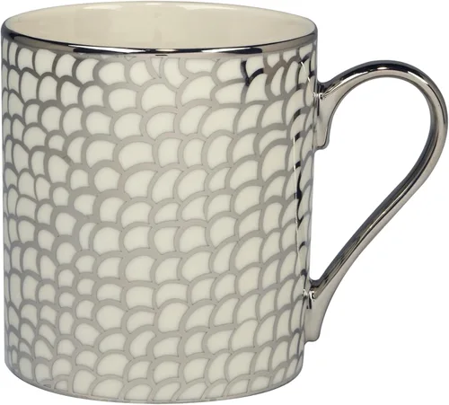 Vista 5 de Certified International Mosaic - Tazas cónicas chapadas en plata de 16 onzas, juego de 6 diseños surtidos