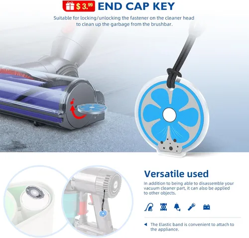 Vista 9 de Cubierta trasera del motor + poste HEPA y prefiltro + cubierta de escape compatible con Dyson V6 DC58 DC59 DC62 DC72 DC74 SV03 SV04 SV05 SV06 SV07