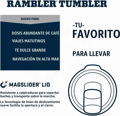Vista 2 de YETI Rambler - Vaso de acero inoxidable con aislamiento al vacío de 20 onzas con tapa MagSlider Rosa (Power Pink)