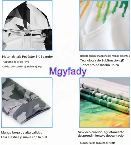 Vista 3 de Sudaderas con capucha unisex con estampado realista en 3D para hombres y mujeres Aztec01